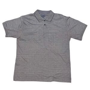 Van Heusen Men’s Size XL Brown Bamboo Fiber Polo Dress Shirt Short Sleeve